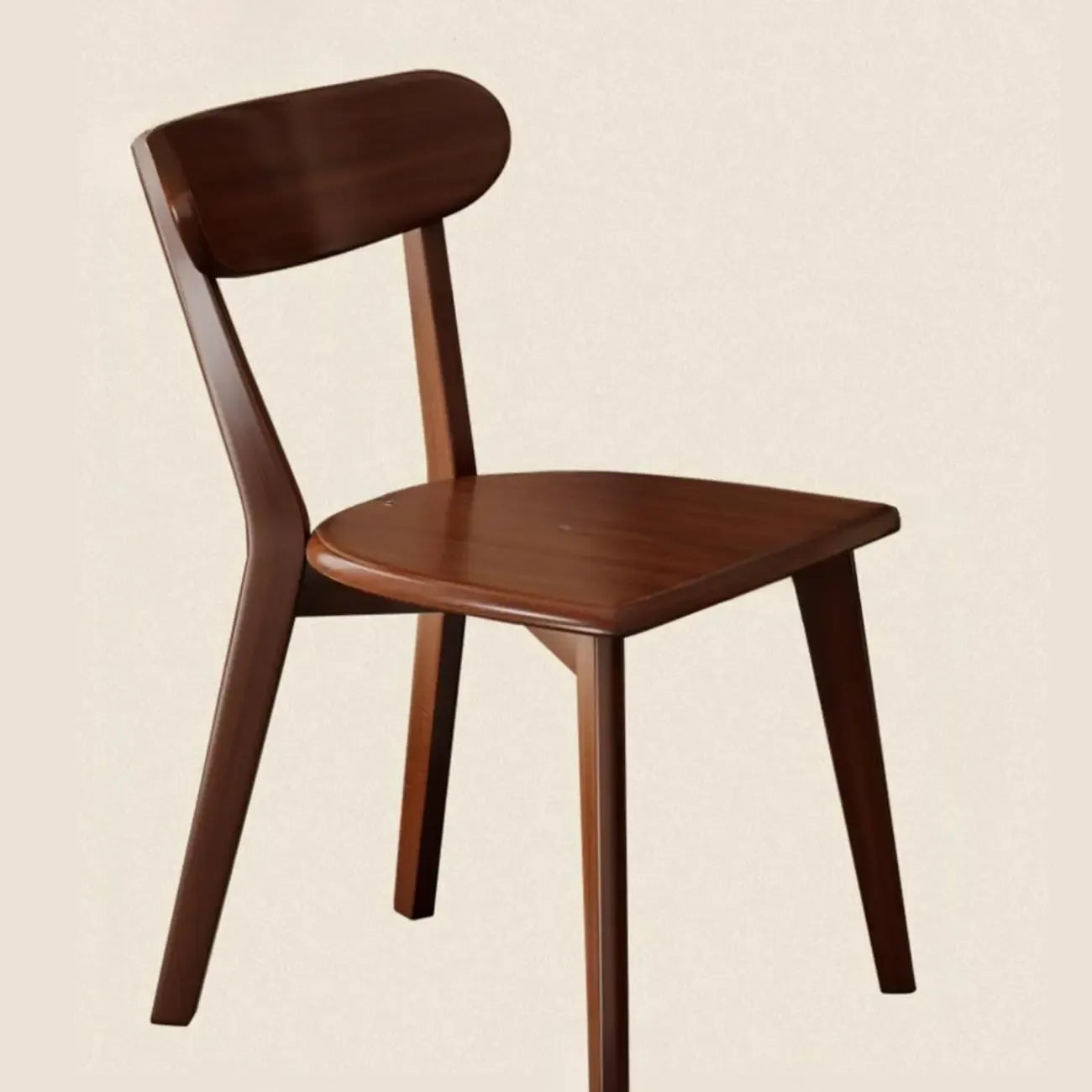Modern Wood open Low Back Armless Dining Chair