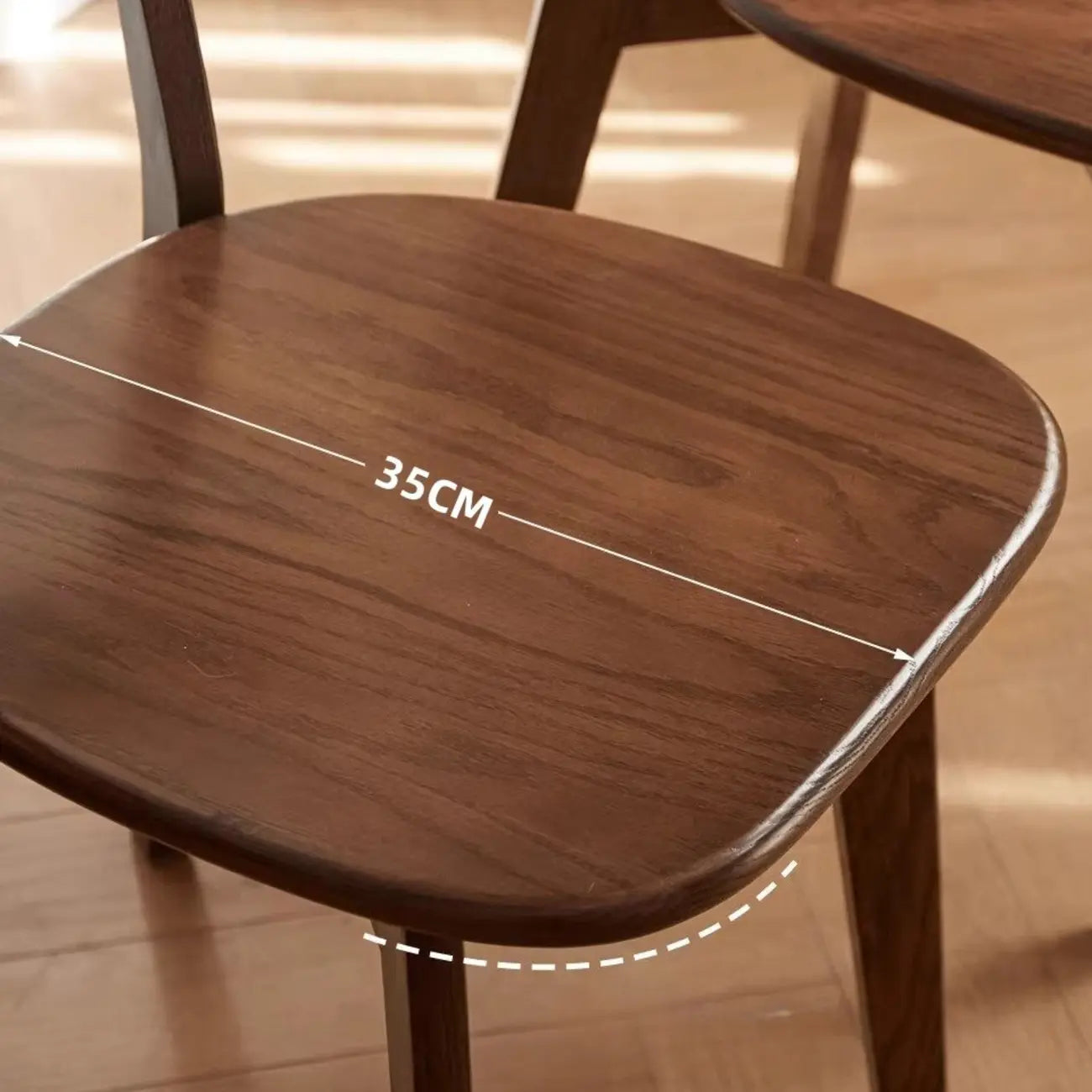 Modern Wood open Low Back Armless Dining Chair