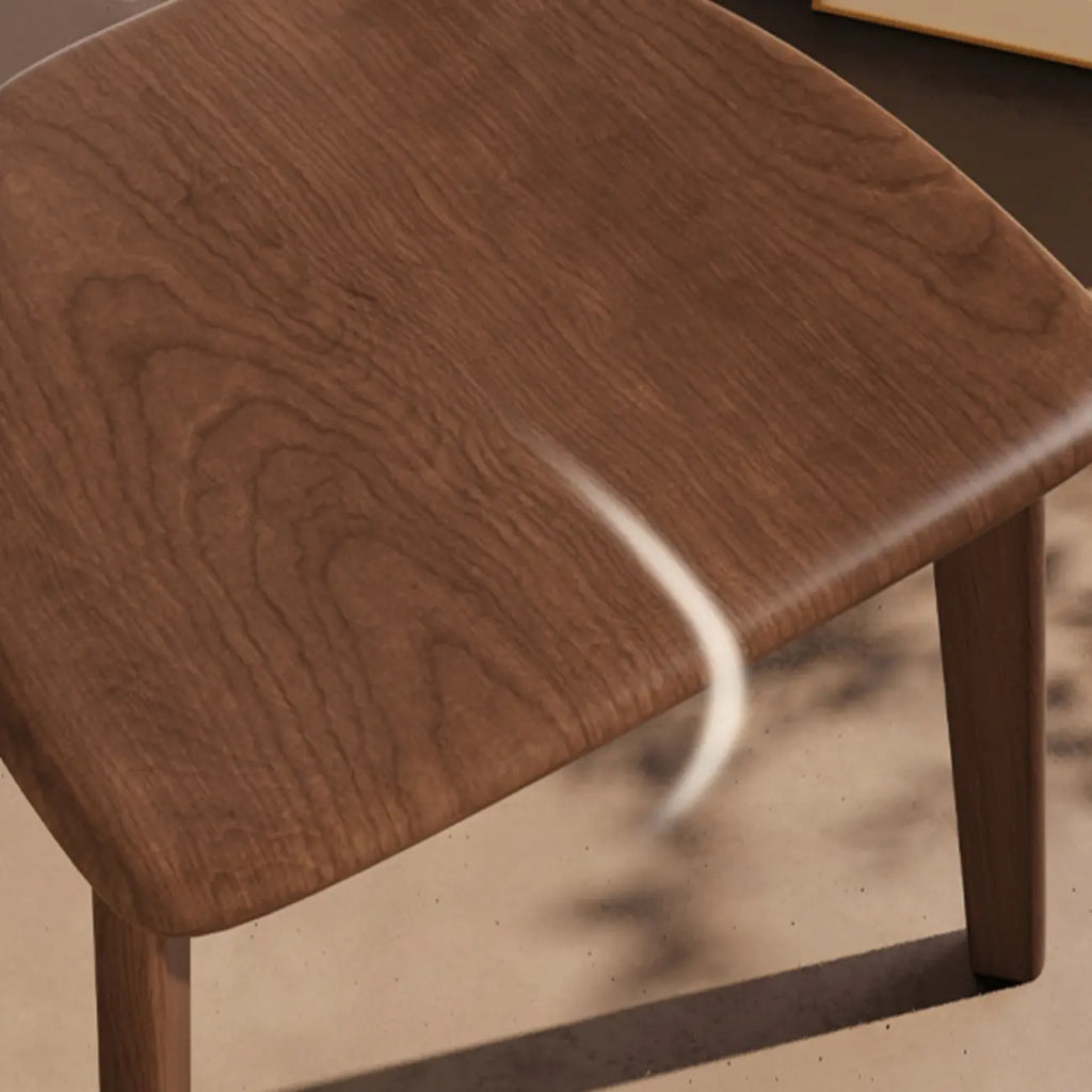 Modern Wood open Low Back Armless Dining Chair