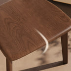 Modern Wood open Low Back Armless Dining Chair