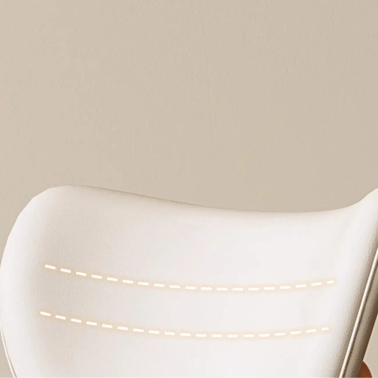 Modern Faux Leather Wingback Armless Dining Chair