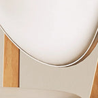 Modern Faux Leather Wingback Armless Dining Chair