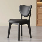 Modern Faux Leather Wingback Armless Dining Chair