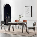 Modern Upholstered Dining Chair with Metal Legs