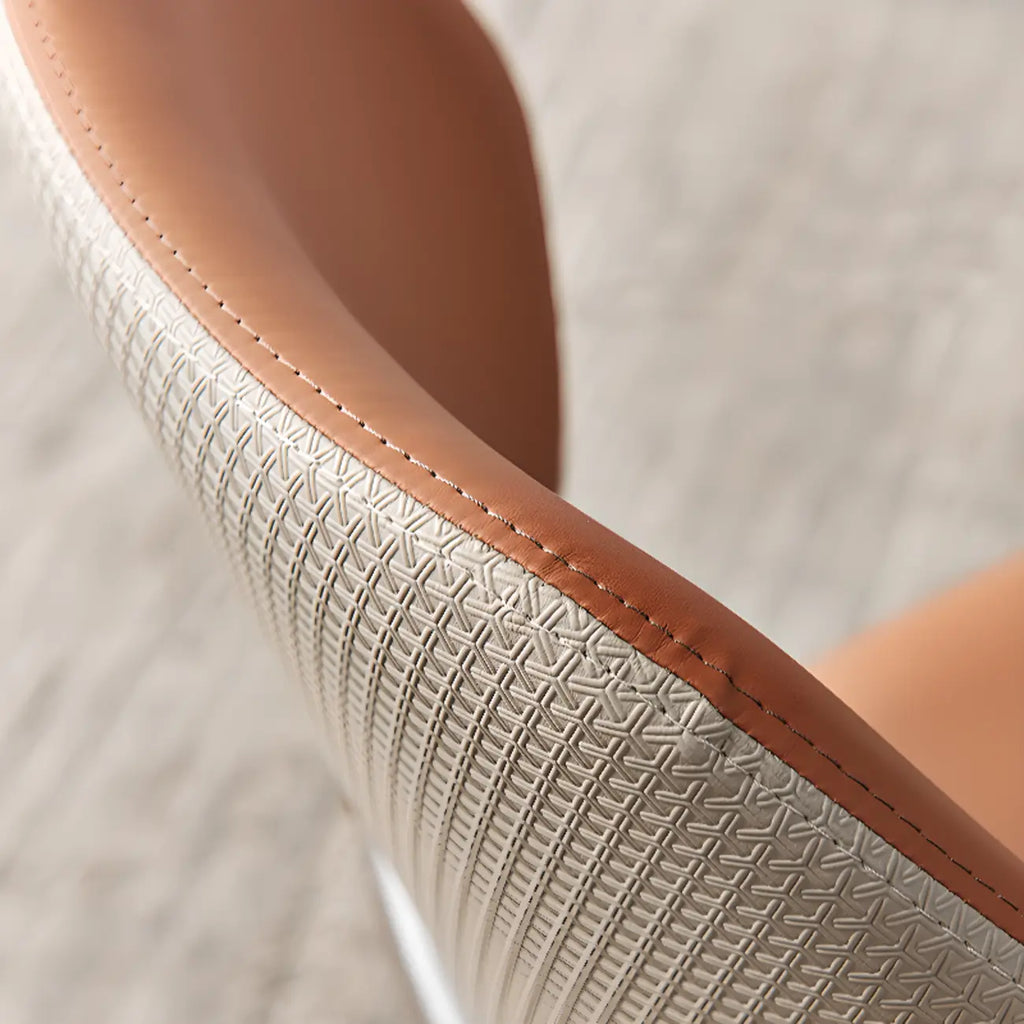 Modern Upholstered Dining Chair with Metal Legs