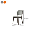 Modern Upholstered Dining Chair with Metal Legs