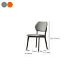 Modern Upholstered Dining Chair with Metal Legs