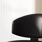 Modern Upholstered Dining Chair Low Back Steel Legs