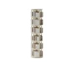 Narrow Cherry Wood Vertical 6 Shelf Rotating Bookshelf