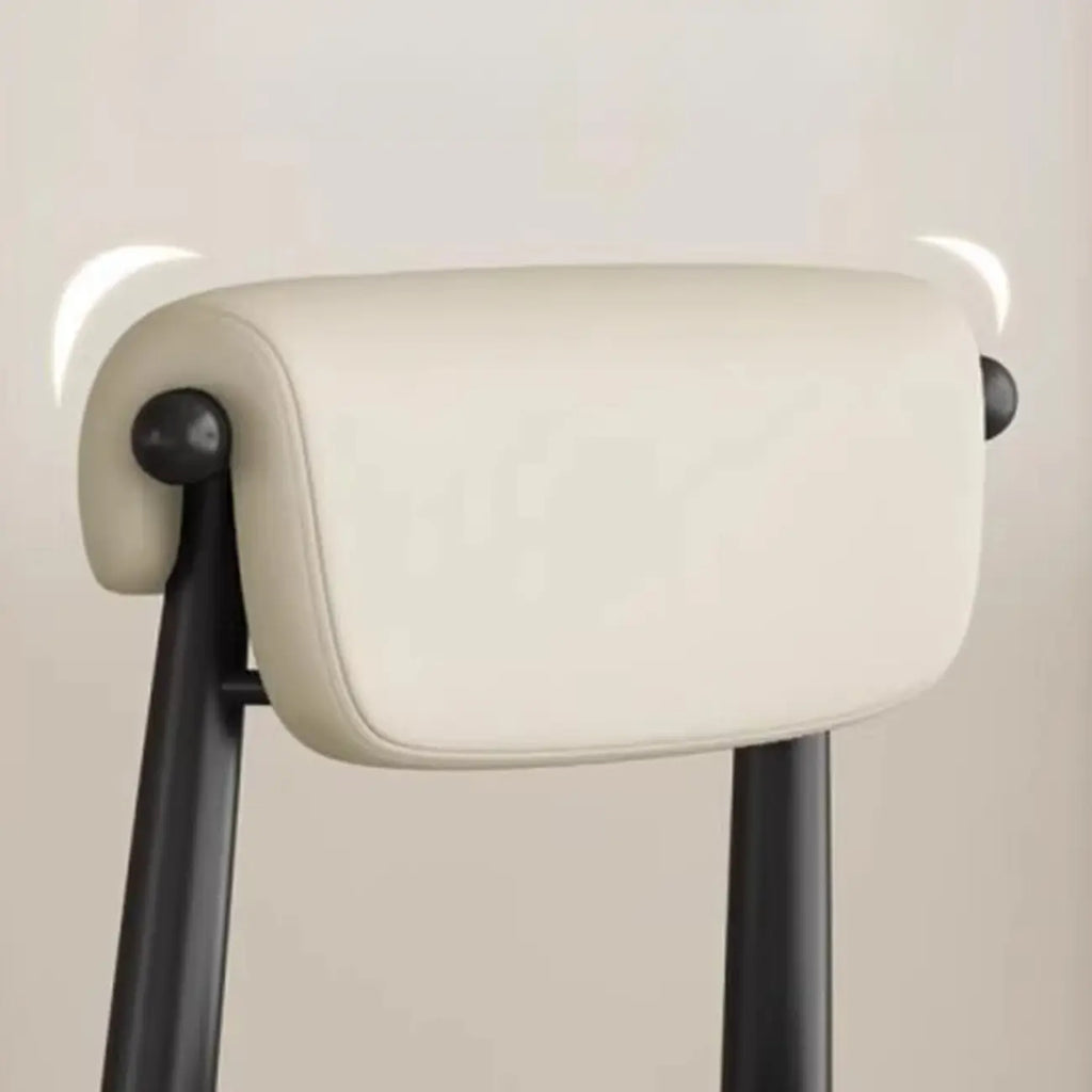 Elegant Low Back Upholstered Faux Leather Dining Chair