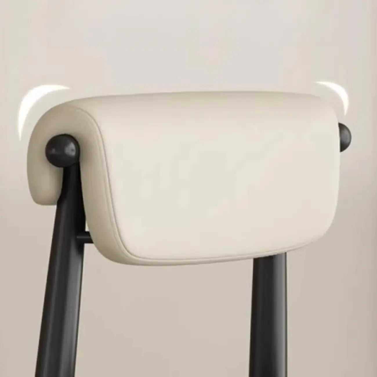 Elegant Low Back Upholstered Faux Leather Dining Chair