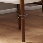 Modern Armless Leather Dining Chair with Low Back