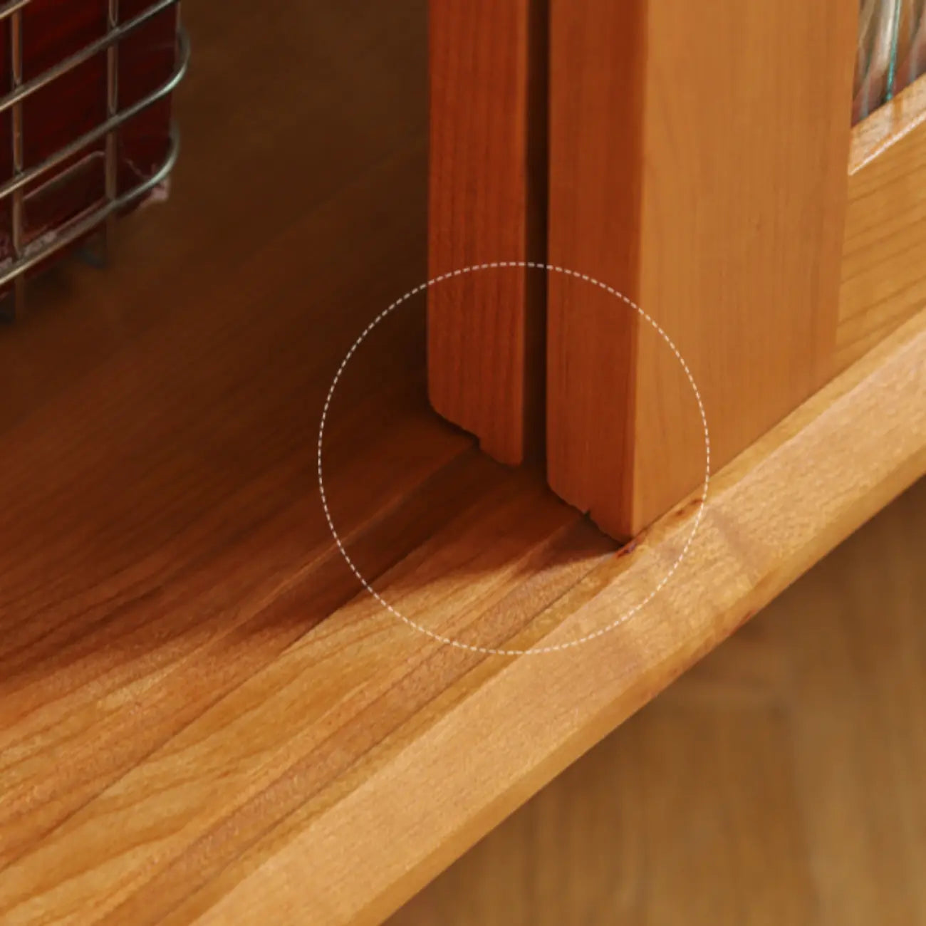 Sliding Door Wood Modern Sideboard with Cabinets