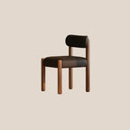 Modern Upholstered Fabric Wood Dining Chair