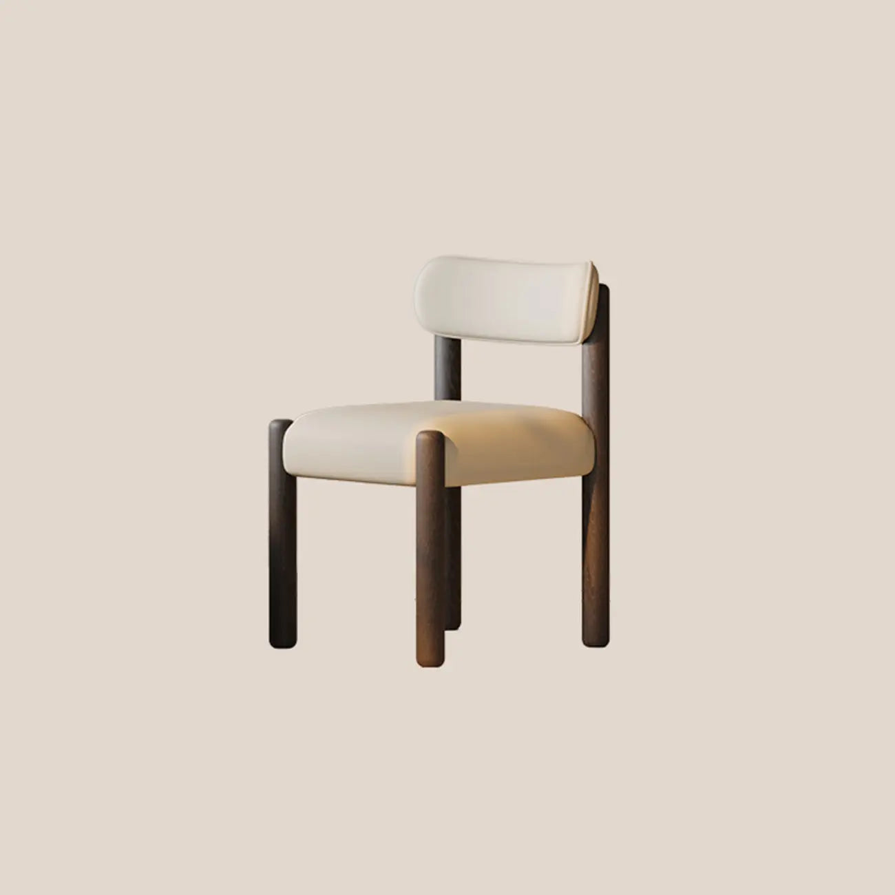 Modern Upholstered Fabric Wood Dining Chair