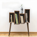 elegant Wood small freestanding Bookcase Closed Back