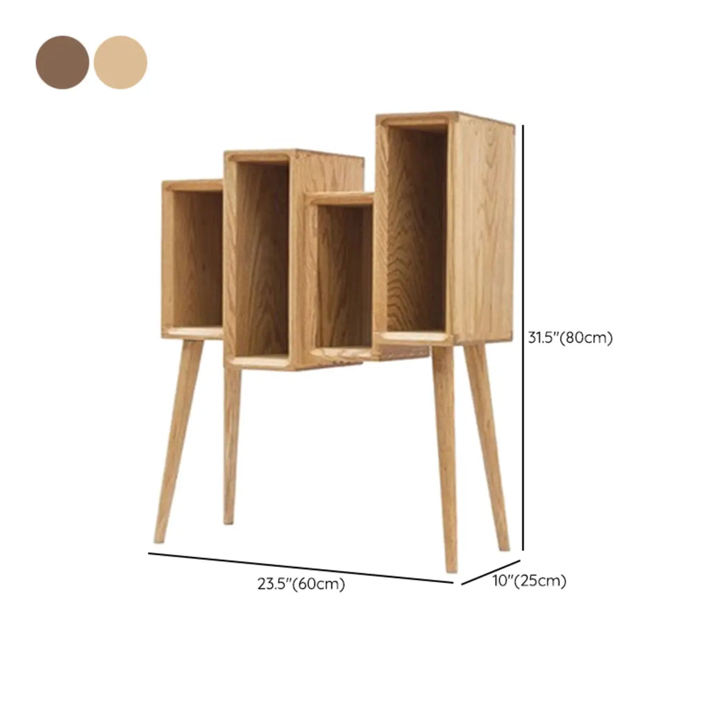elegant Wood small freestanding Bookcase Closed Back