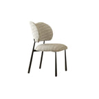 Retro Armless Faux Leather Upholstered Dining Chair