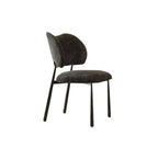 Retro Armless Faux Leather Upholstered Dining Chair