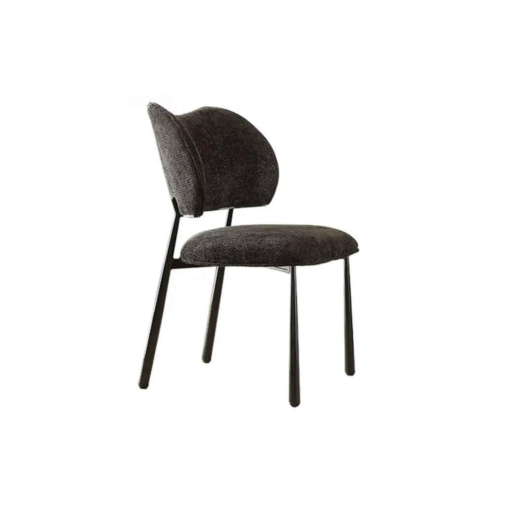 Retro Armless Faux Leather Upholstered Dining Chair
