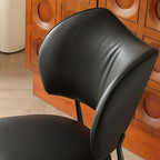 Retro Armless Faux Leather Upholstered Dining Chair