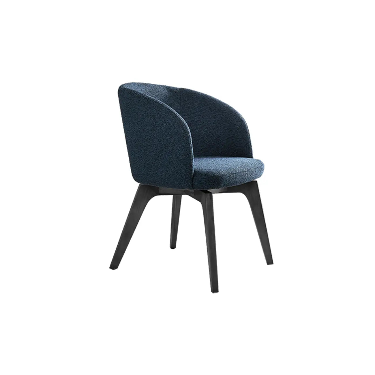 Modern Swivel Barrel Dining Chair with Arms