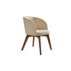 Modern Swivel Barrel Dining Chair with Arms