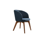 Modern Swivel Barrel Dining Chair with Arms