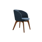 Modern Swivel Barrel Dining Chair with Arms