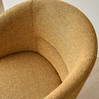 Modern Swivel Barrel Dining Chair with Arms