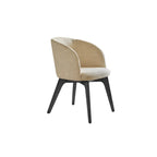 Modern Swivel Barrel Dining Chair with Arms