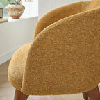 Modern Swivel Barrel Dining Chair with Arms