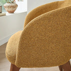 Modern Swivel Barrel Dining Chair with Arms