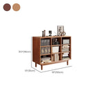 Mid Century Modern Oak Wood Closed Back Standing Bookcase