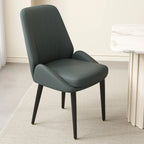 contemporary Upholstered Low Back Chenille Dining Chairs