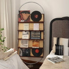 5-tier Modern Alloy Display Vertical Closed Back Bookcase