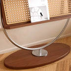 5-tier Modern Alloy Display Vertical Closed Back Bookcase