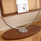 5-tier Modern Alloy Display Vertical Closed Back Bookcase