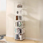 Vertical Lucite Open Back Etagere Narrow Bookshelves