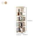 Vertical Lucite Open Back Etagere Narrow Bookshelves