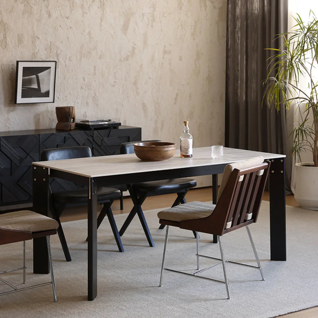 Mid-Century Modern Upholstered Dining Chair