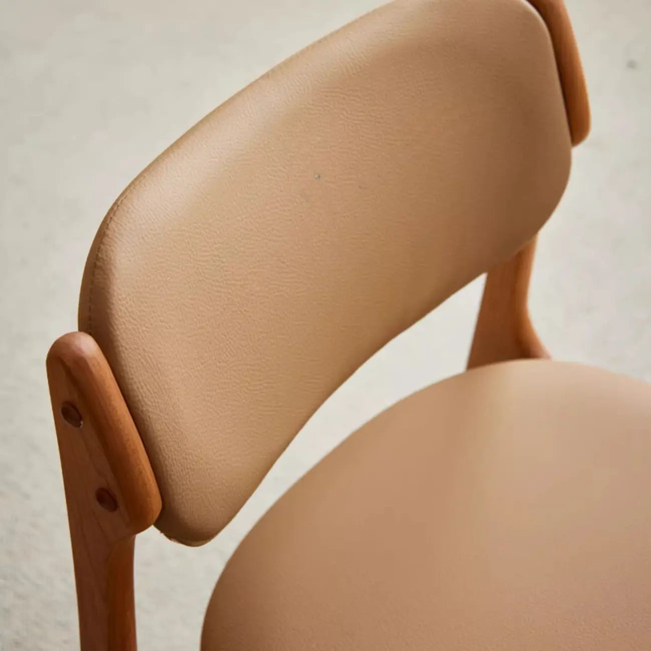 Modern Armless Faux Leather Dining Side Chair