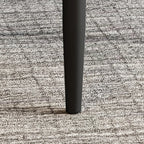 Modern Upholstered Metal Leather Dining Chairs