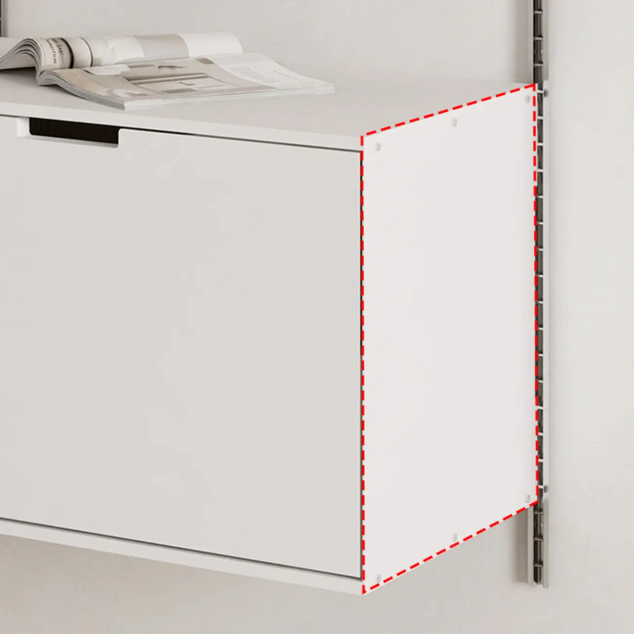 Functional Modern Wood Wall Unit Bookcase