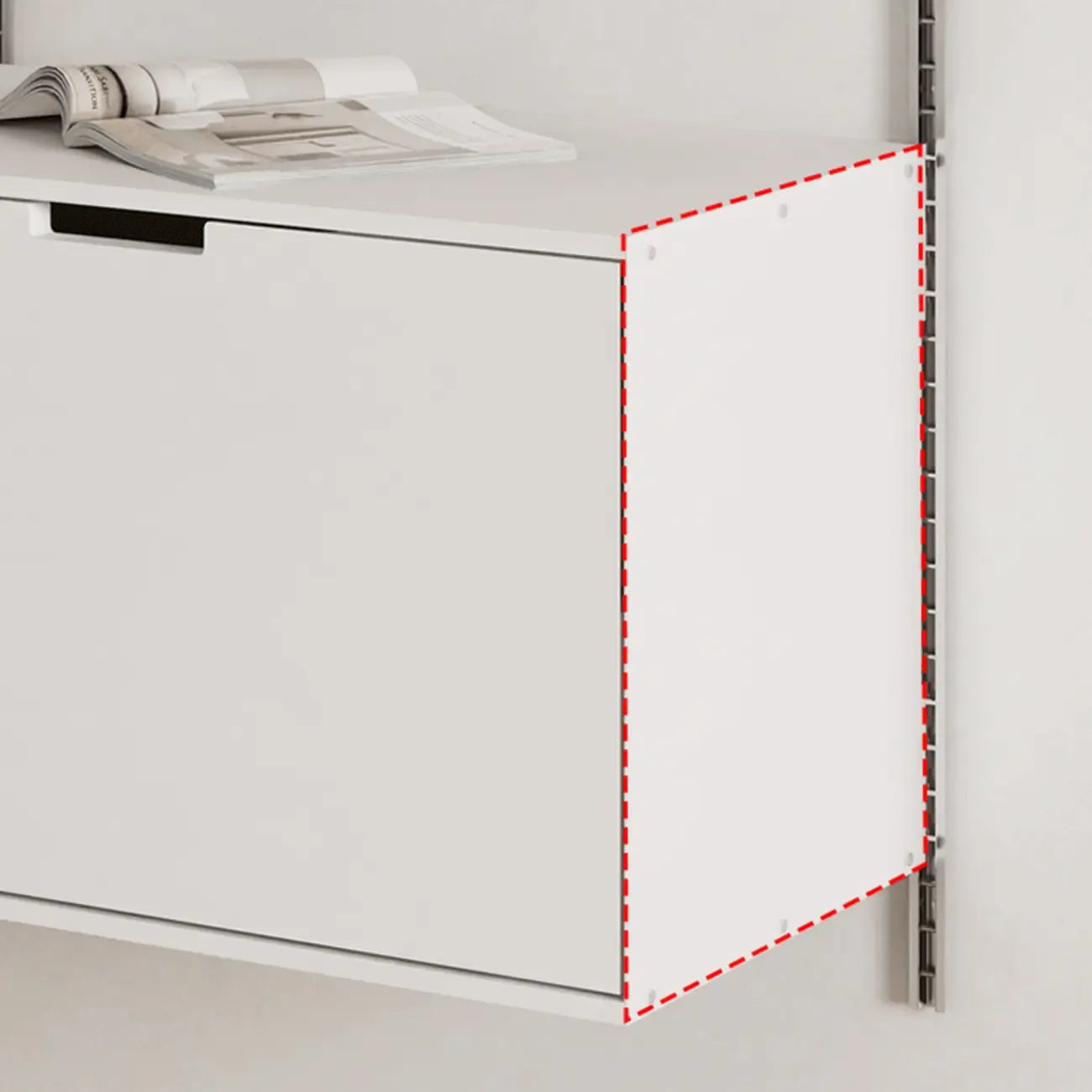 Functional Modern Wood Wall Unit Bookcase