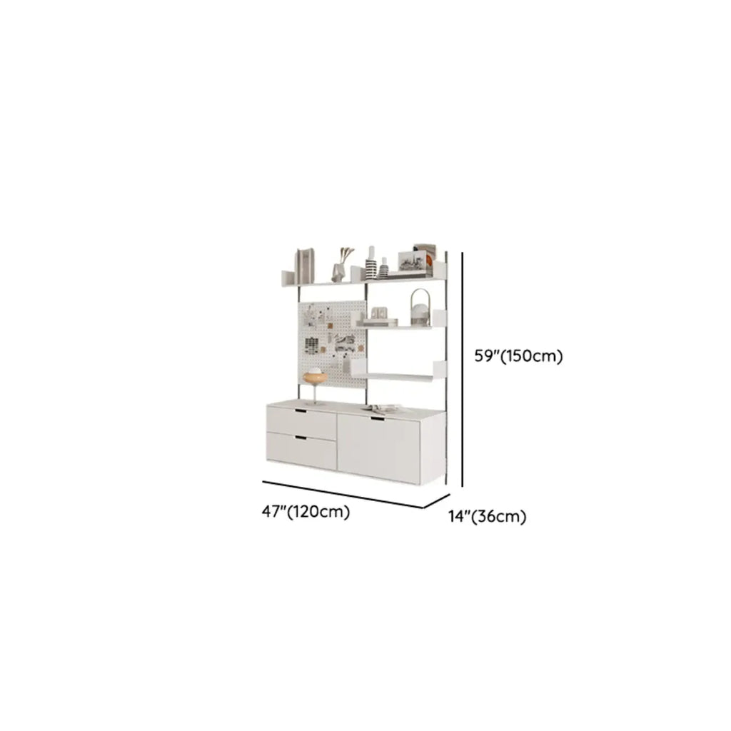 Functional Modern Wood Wall Unit Bookcase