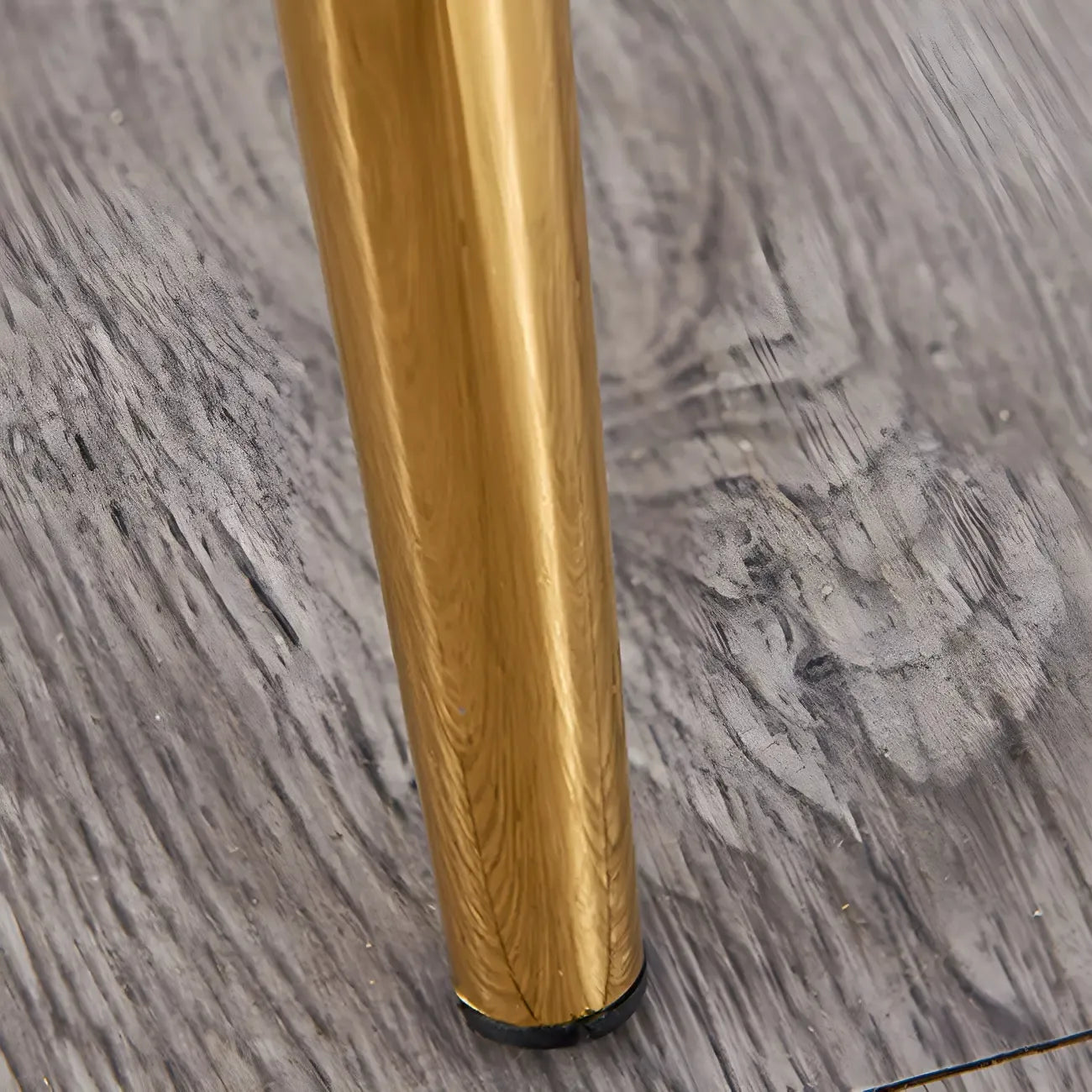 Glam Scandinavian Leather Armless Dining Chairs Metal Frame