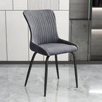 Industrial Dark Gray Armless Kitchen Dining Chairs