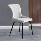 Industrial Dark Gray Armless Kitchen Dining Chairs