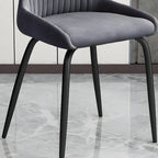 Industrial Dark Gray Armless Kitchen Dining Chairs